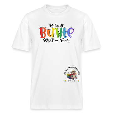 LIEBE IS BUNT-Relaxed Fit Unisex Bio-T-Shirt - Weiß