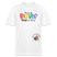 LIEBE IS BUNT-Relaxed Fit Unisex Bio-T-Shirt - Weiß