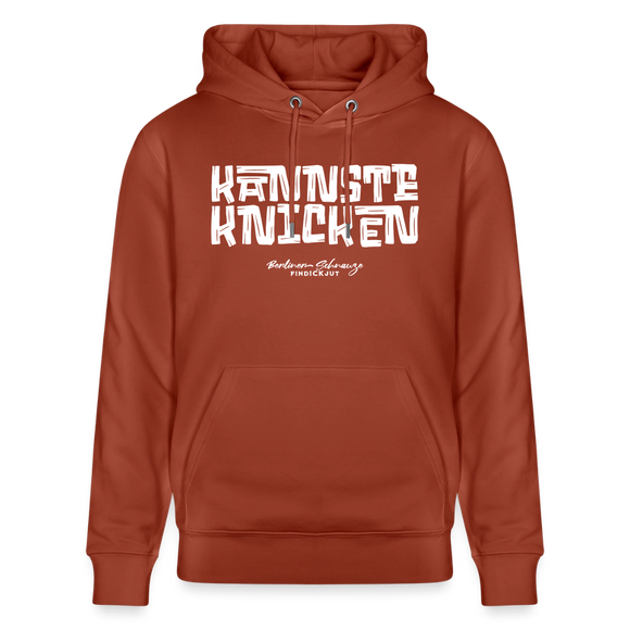 Berliner Schnauze - KANNSTE KNICKEN-Unisex Bio-Hoodie - Terrakotta