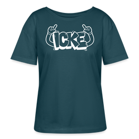 ICKE-Rundhals Frauen Bio-T-Shirt - Dunkles Petrol
