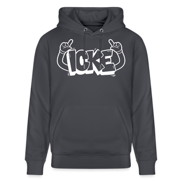 ICKE-Unisex Bio-Hoodie mit Berliner Schnauze - Indigoblau