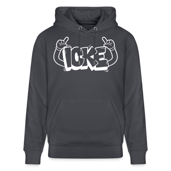 ICKE-Unisex Bio-Hoodie mit Berliner Schnauze - Indigoblau