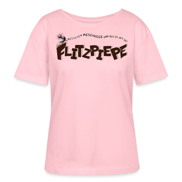 BERLINER FLITZPIEPE-Rundhals Frauen Bio-T-Shirt - Hellrosa