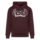 ICKE-Unisex Bio-Hoodie mit Berliner Schnauze - Maroon