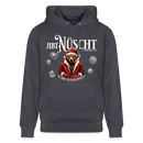 JIBT NÜSCHT-Unisex Bio-Hoodie-mit Berliner Bär - Indigoblau