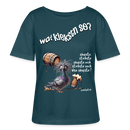 WAT KIEKSTN SO?-Rundhals Frauen Bio-T-Shirt - Dunkles Petrol