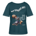 WAT KIEKSTN SO?-Rundhals Frauen Bio-T-Shirt - Dunkles Petrol