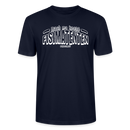 Berliner Spruch-FISIMATENTEN-Unisex Bio T-Shirt - Navy