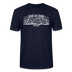 Berliner Spruch-FISIMATENTEN-Unisex Bio T-Shirt - Navy