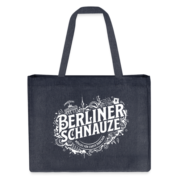 BERLINER SCHNAUZE-Einkaufstasche - midnight Blue