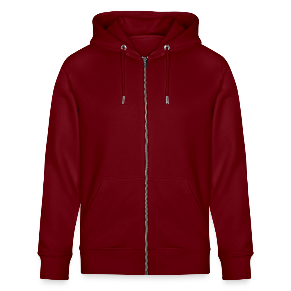 MOTTE UND MAUSI-Unisex Bio-Kapuzenjacke - Burgunderrot