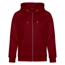 MOTTE UND MAUSI-Unisex Bio-Kapuzenjacke - Burgunderrot