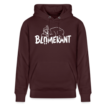 Berliner Spruch-BLÜMERANT-Unisex Bio-Hoodie - Maroon