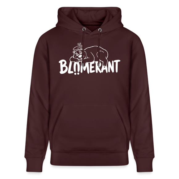 Berliner Spruch-BLÜMERANT-Unisex Bio-Hoodie - Maroon