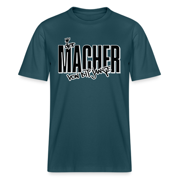 DER MACHER VON DIT JANZE - Relaxed Fit Unisex Bio-T-Shirt - Dunkles Petrol