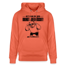Berliner Bär mit Berliner Spruch-NETT KANN ICK OOCH-Unisex Bio-Hoodie - Hellrot