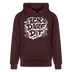 ICK DARF DIT-Unisex Bio-Hoodie mit Berliner Spruch - Maroon