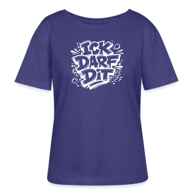 Berlin Shirt-ICK DARF DIT-Rundhals Frauen Bio-T-Shirt - Dämmerung