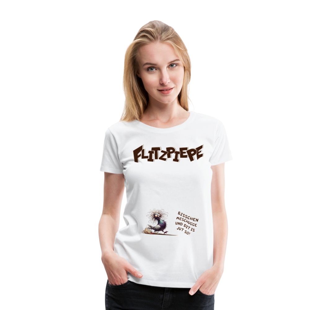 BERLINER FLITZPIEPE - Frauen Premium T-Shirt - Weiß