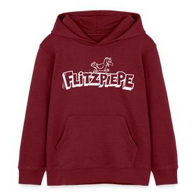 FLITZPIEPE-Kinder Bio-Hoodie 2026 - Burgunderrot
