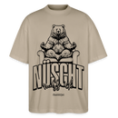 NÜSCHT MUSS ICK-Unisex Oversize Bio-T-Shirt - Steingrau
