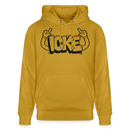 ICKE-Unisex Bio-Hoodie mit Berliner Schnauze - Ocker