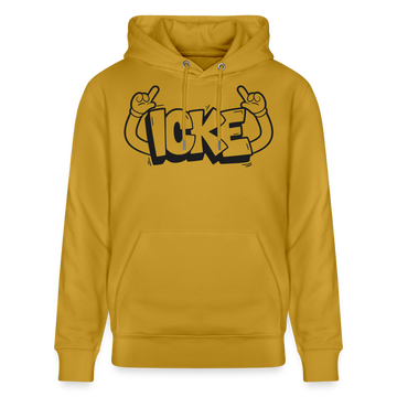 ICKE-Unisex Bio-Hoodie mit Berliner Schnauze - Ocker