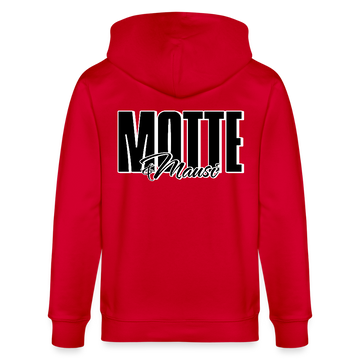 MOTTE UND MAUSI-Unisex Bio-Kapuzenjacke - Rot