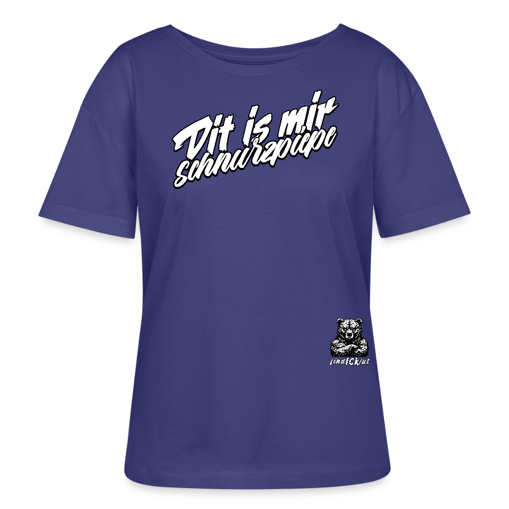 DIT IS MIR SCHNURZPIEPE-Rundhals Frauen Bio-T-Shirt - Dämmerung