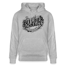 BERLINER SCHNAUZE als Souvenir-Unisex Bio-Hoodie II - Grau meliert