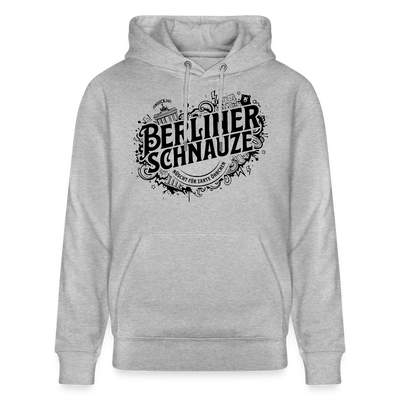 BERLINER SCHNAUZE als Souvenir-Unisex Bio-Hoodie II - Grau meliert