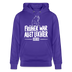 Berliner Spruch-FRÜHER WAR ALLET LEICHTERUnisex Bio-Hoodie - Purple Love 