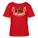 JIBT NÜSCHT-Anti-Geschenke-Rundhals Frauen Bio-T-Shirt - Rot