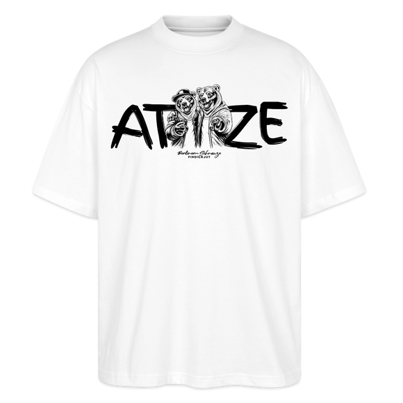 Atze-Oversized Unisex Bio T-Shirt - Weiß