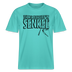 JEH MIR NICH UFFN SENKEL-Relaxed Fit Unisex Bio-T-Shirt - Poolblau