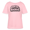 DIT IS KNORKE-Rundhals Frauen Bio-T-Shirt - Hellrosa
