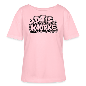 DIT IS KNORKE-Rundhals Frauen Bio-T-Shirt - Hellrosa