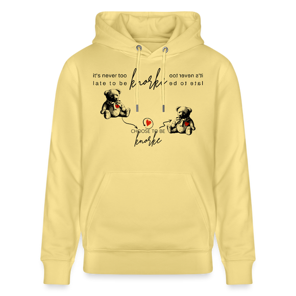 BERLINER KNORKE-Unisex Bio-Hoodie - Gelb Viva 