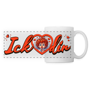 ICK LIEBE DIR - Panorama Tasse - Weiß