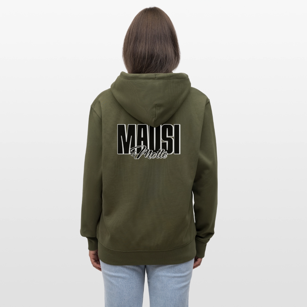 MAUSI UND MOTTE-Unisex Bio-Kapuzenjacke - Khaki