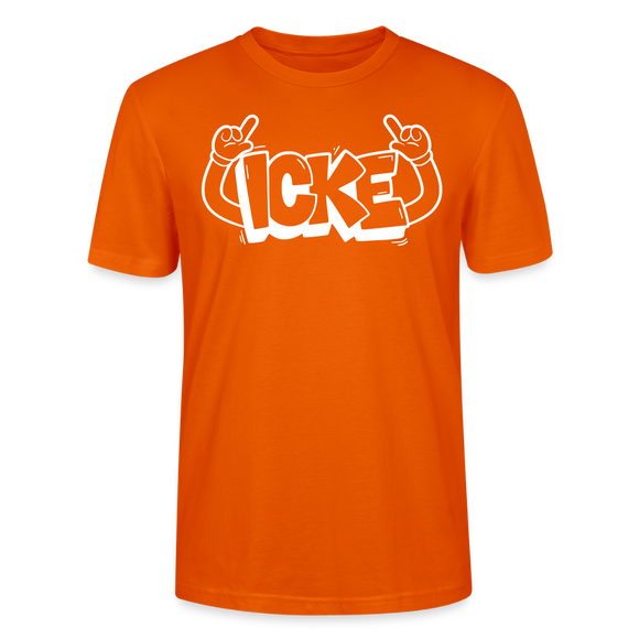 ICKE-Unisex T-Shirt mit Berliner Schnauze - Tieforange