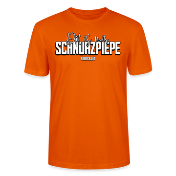 SCHNURZPIEPE-Unisex T-Shirt BIO II - Tieforange