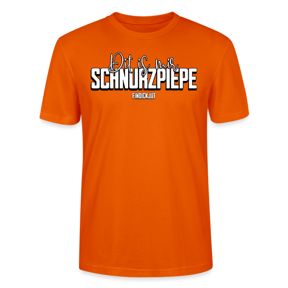 SCHNURZPIEPE-Unisex T-Shirt BIO II - Tieforange