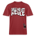 Berlin Shirt mit Spruch-weisser print-Pass ma uff keule-Relaxed Fit Unisex Bio-T-Shirt II - Erdrot