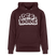 DIT IS KNORKE-Unisex Bio-Hoodie mit Berliner Spruch - Maroon