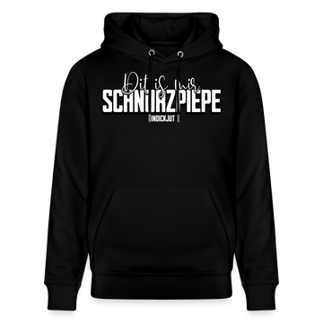 SCHNURZPIEPE-Unisex Bio-Hoodie - Schwarz