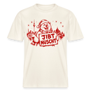 Berlin Shirt "JIBT NÜSCHT" - Weihnachts-RELAXED FIT Unisex Organic T-Shirt - Naturweiß 