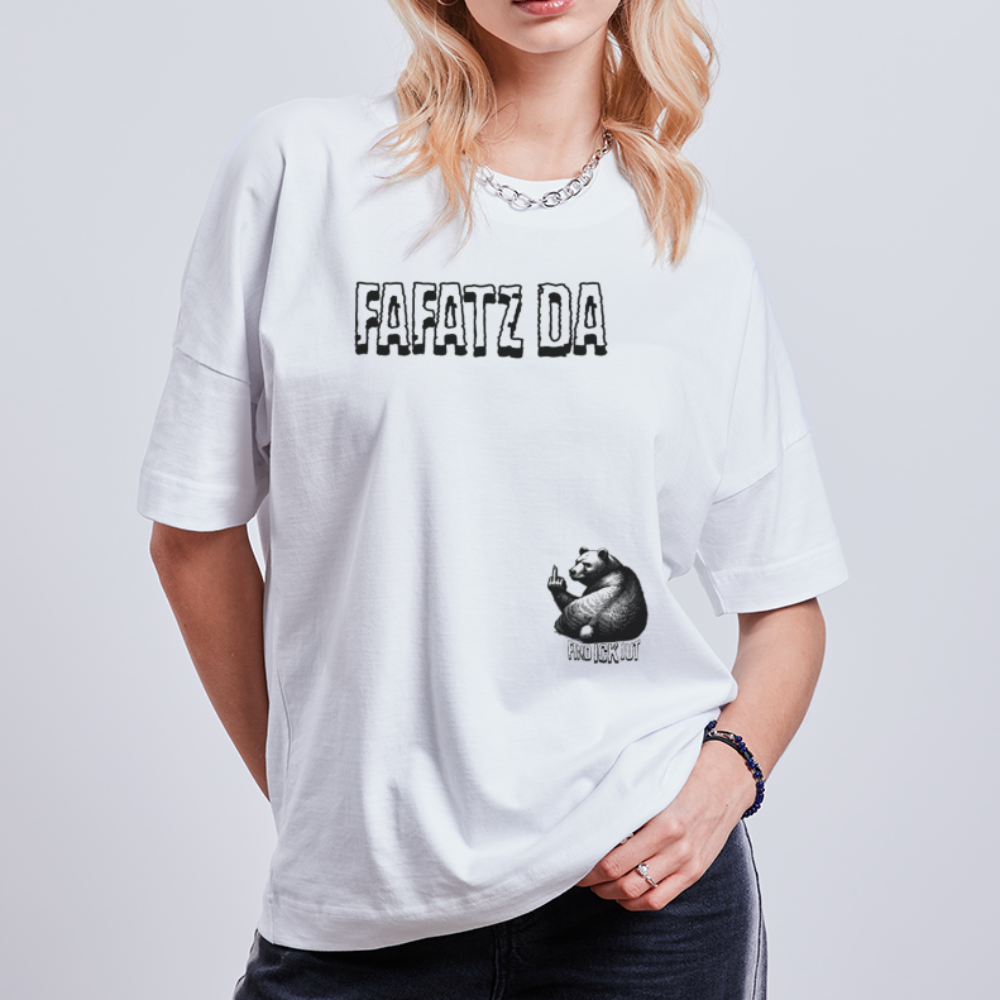 FAFATZ DA-Unisex Oversize Bio-T-Shirt - Weiß