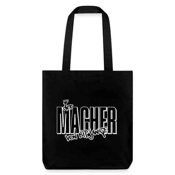 DER MACHER VON DIT JANZE - recycelter Heavyweight Stoffbeutel - Schwarz