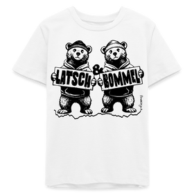 LATSCH & BOMMEL-Bio Teenager T-Shirt - Weiß